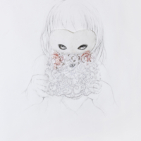 Kind II(2) - Potlood, pastel op papier - 78 x 58 cm - 2016