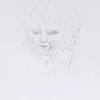 Kind III -  Potlood op papier - 78 x 58 cm - 2016