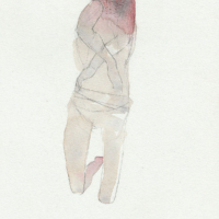 Zonder titel - Potlood, aquarel op papier - 29,5 x 21 cm -  2013