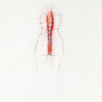 Zonder titel Nr.10 (1-50)  Gemengde technieken op papier - 50 x 40 cm - 2012